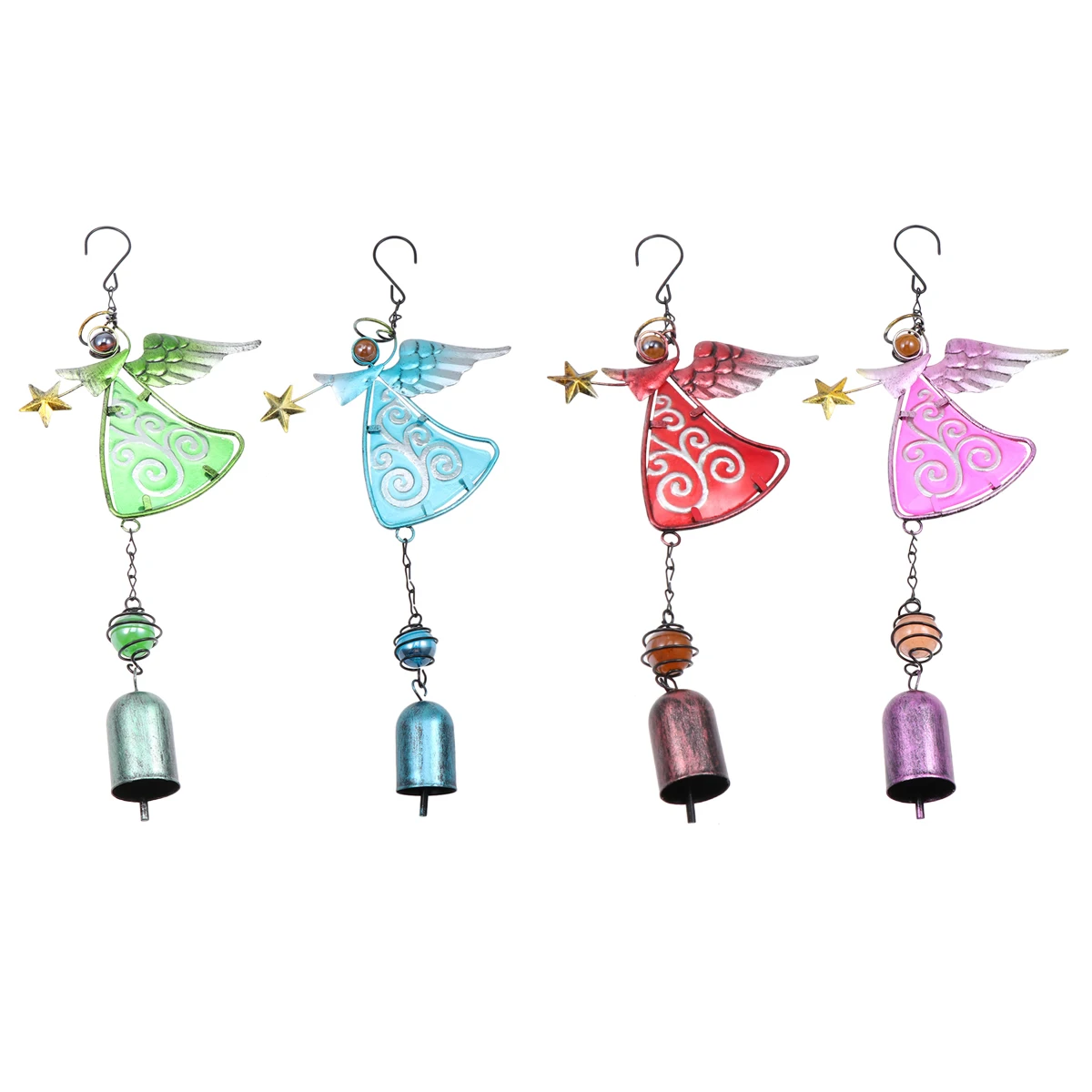 

Angel Wind Chime Dress Charming Hanging Pendant Metal Home Decor Chimes Garden Ornament Household