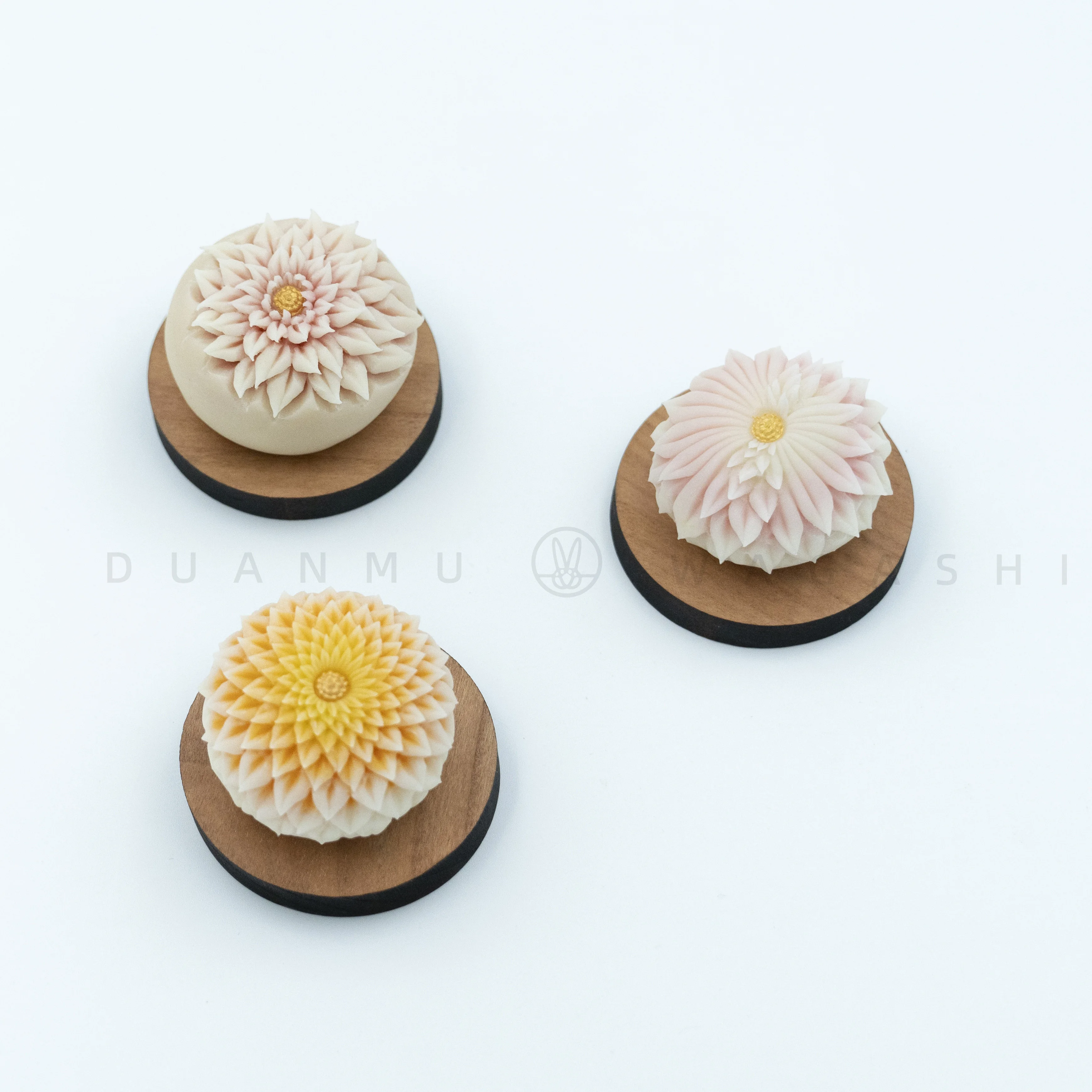 Japanese wagashi tool flat confectionery mounting base wagashi mold,wooden wagashi diy making base