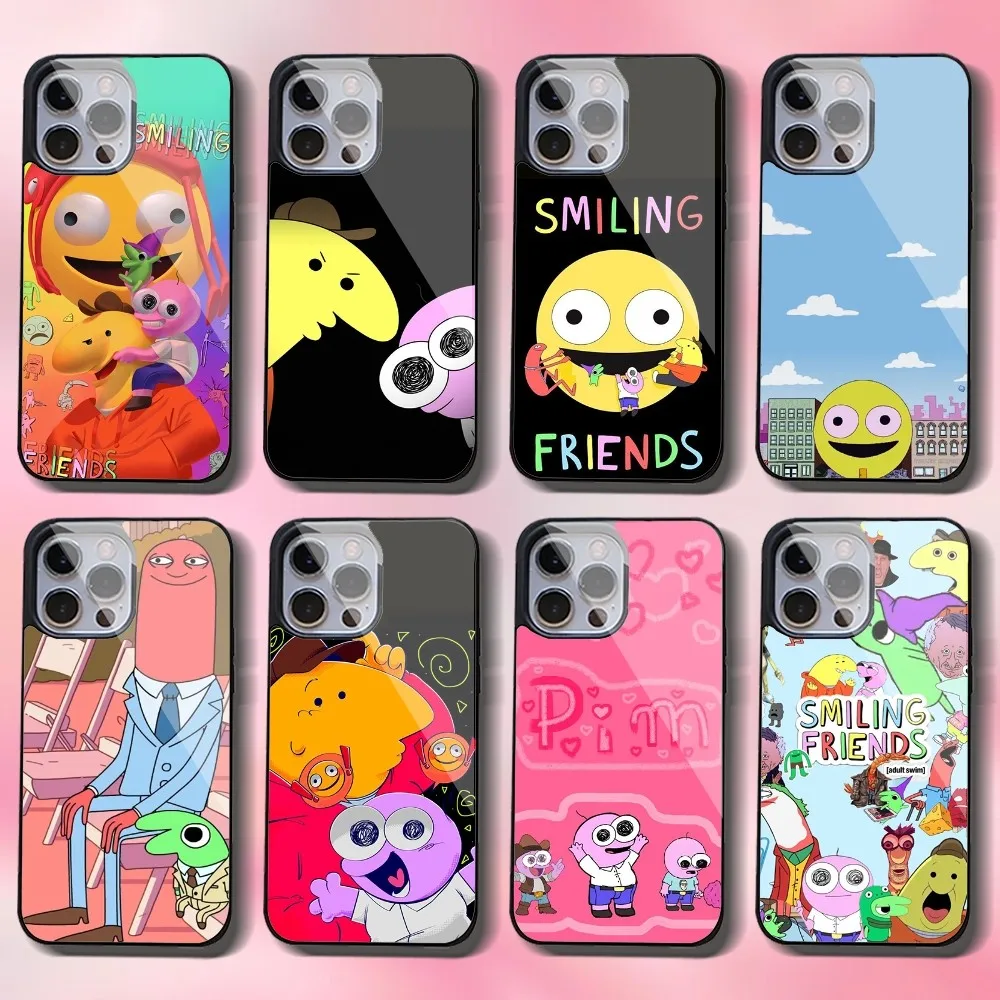 

Smiling Friends Phone Case For IPhone 16 15 14 13 Pro Max 11 12 Mini Alex Mirror For Magsafe Wireless Charging Cover