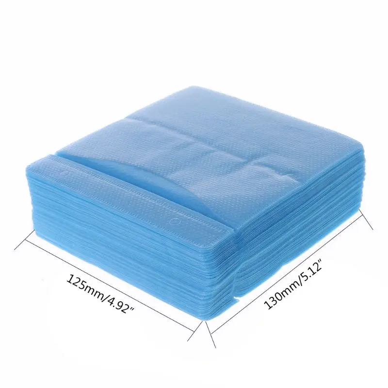 100Pcs  DVD Double Sided Cover Storage  PP Bag Sleeve Envelope Holder