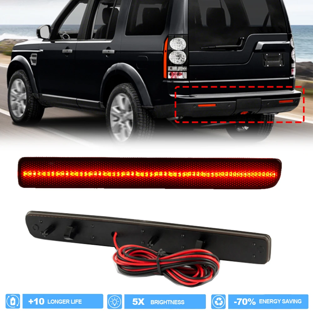 

Smoked Lens Car Tail Bumper LED Brake Stop Reflector Side Light for Land Rover Range Rover Sport L320 facelift LR3 LR4 XFF500030