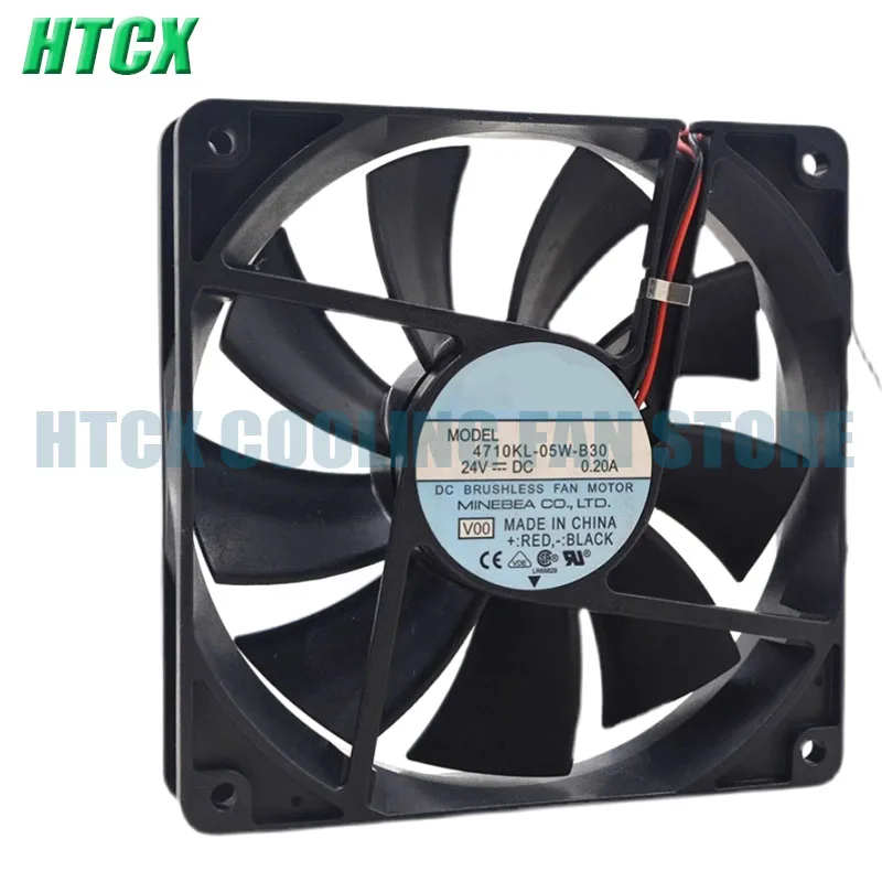 Genuine 4710KL-05W-B30 24V 0.20A 12Cm 120mm 12cm 12025 quiet silent server inverter Cooling fan