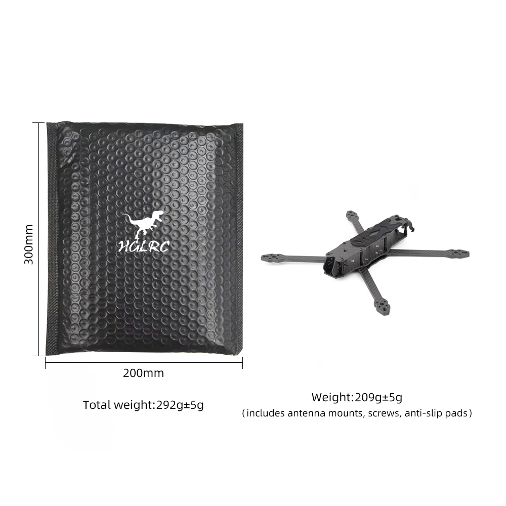 HGLRC MY7 7 inch frame 335 mm wielbasis met 6 mm armdikte voor RC Freestyle Racing Drone