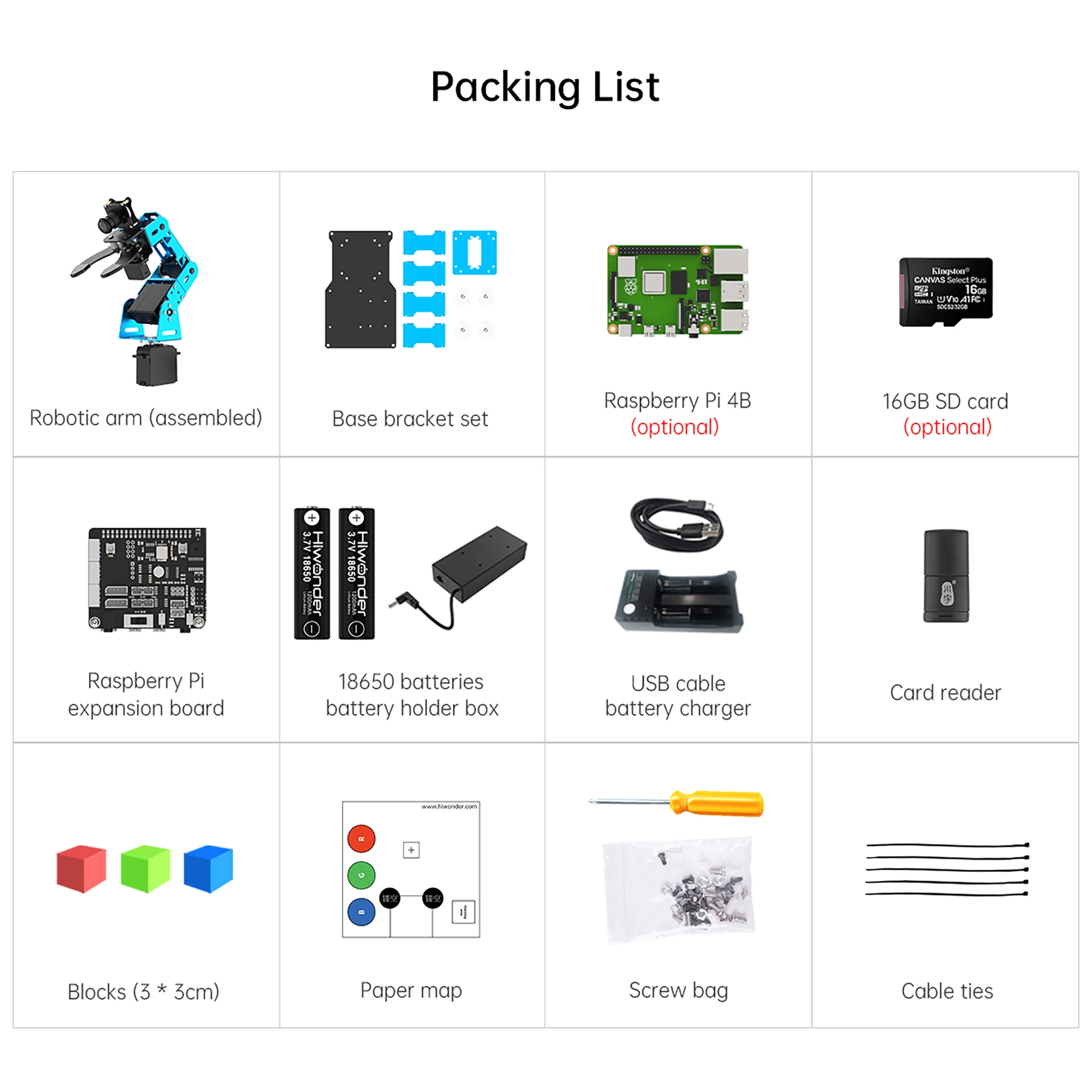 Умный робот-манипулятор Smart AI Vision ArmPi Mini на базе Raspberry Pi для распознавания, отслеживания и сортировки