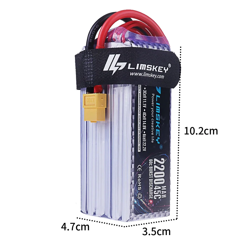 22.2 فولت 2200 مللي أمبير 6s 45C يبو قطع غيار البطارية ل RC سيارة طائرة قارب الطائرة بدون طيار كوادكوبتر Bateria 6s 22.2 فولت البطارية #2