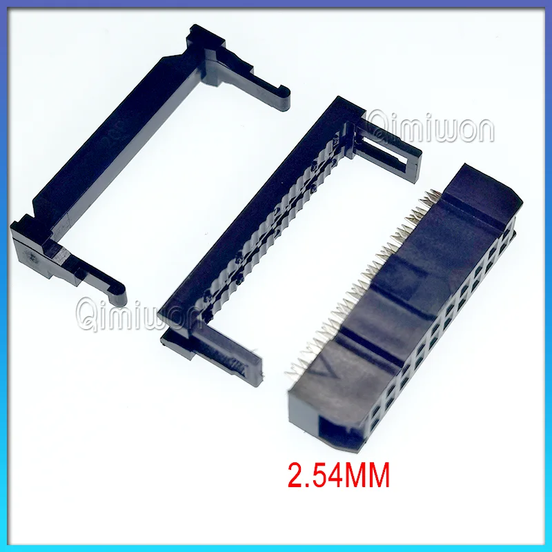 10Pcs FC Female Header Pitch 2.54mm 6P8P-40P/50P/64P Pin IDC Socket Crimping Connector FC IDC Sockets For Flat Ribbon Cable