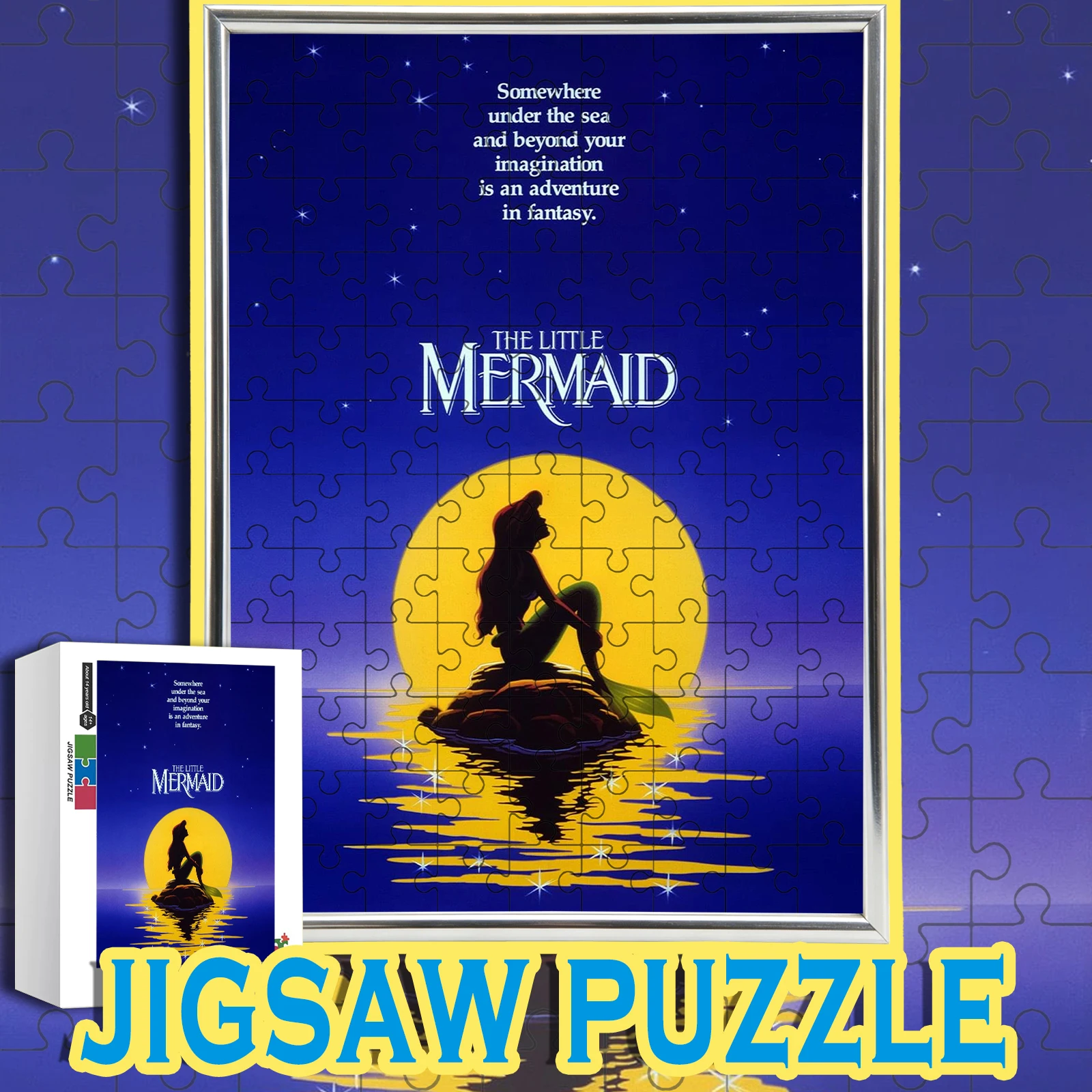 

The Little Mermaid Ariel theme Jigsaw 108/200/300/500/1000pcs wooden floor game puzzle,home decoration,gift