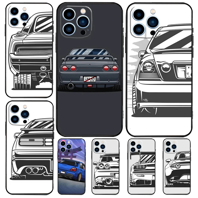 Автомобиль JDM для Realme 15 Pro GT7 10 11 12 13 14 Pro Plus C67 C65 C63 C61 C55 C53 C51 C35 C71 C75 Чехол