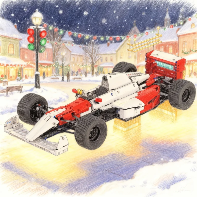 818-деталей-moc-ayrton-senna-f1-mclarened-super-racing-Конструктор-развивающий-набор-для-сборки-игрушка-подарок-для-детей