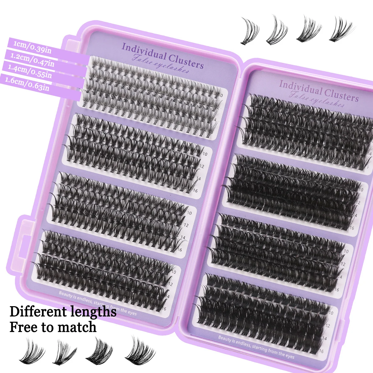 640 قطعة مجموعة تمديد الرموش مجموعة مجموعات الرموش السميكة مجموعات الرموش D حليقة رمش تمديد عدة مع أدوات ماكياج