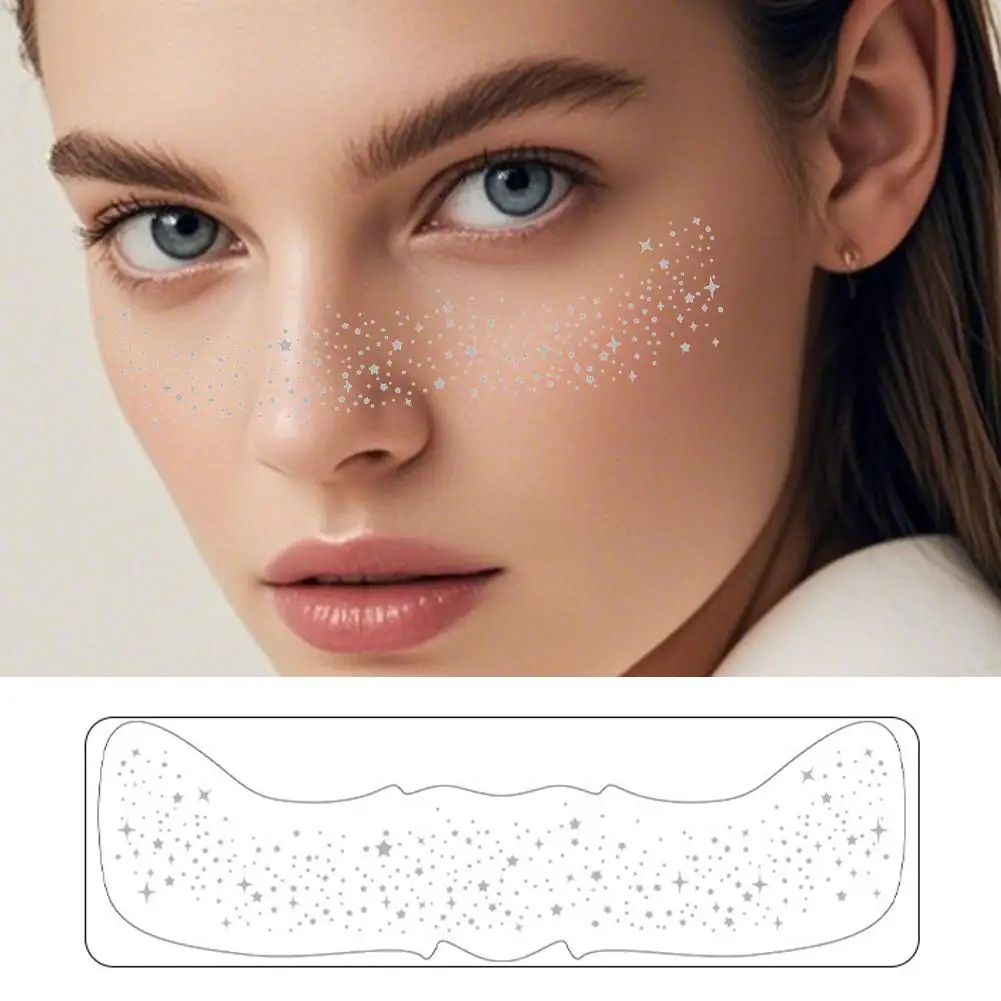 

10Pcs Freckle Patch Waterproof Sweat Proof Facial Decoration Makeup Tattoo Stickers Parties Photo Props Temporary Tattoo Sticker