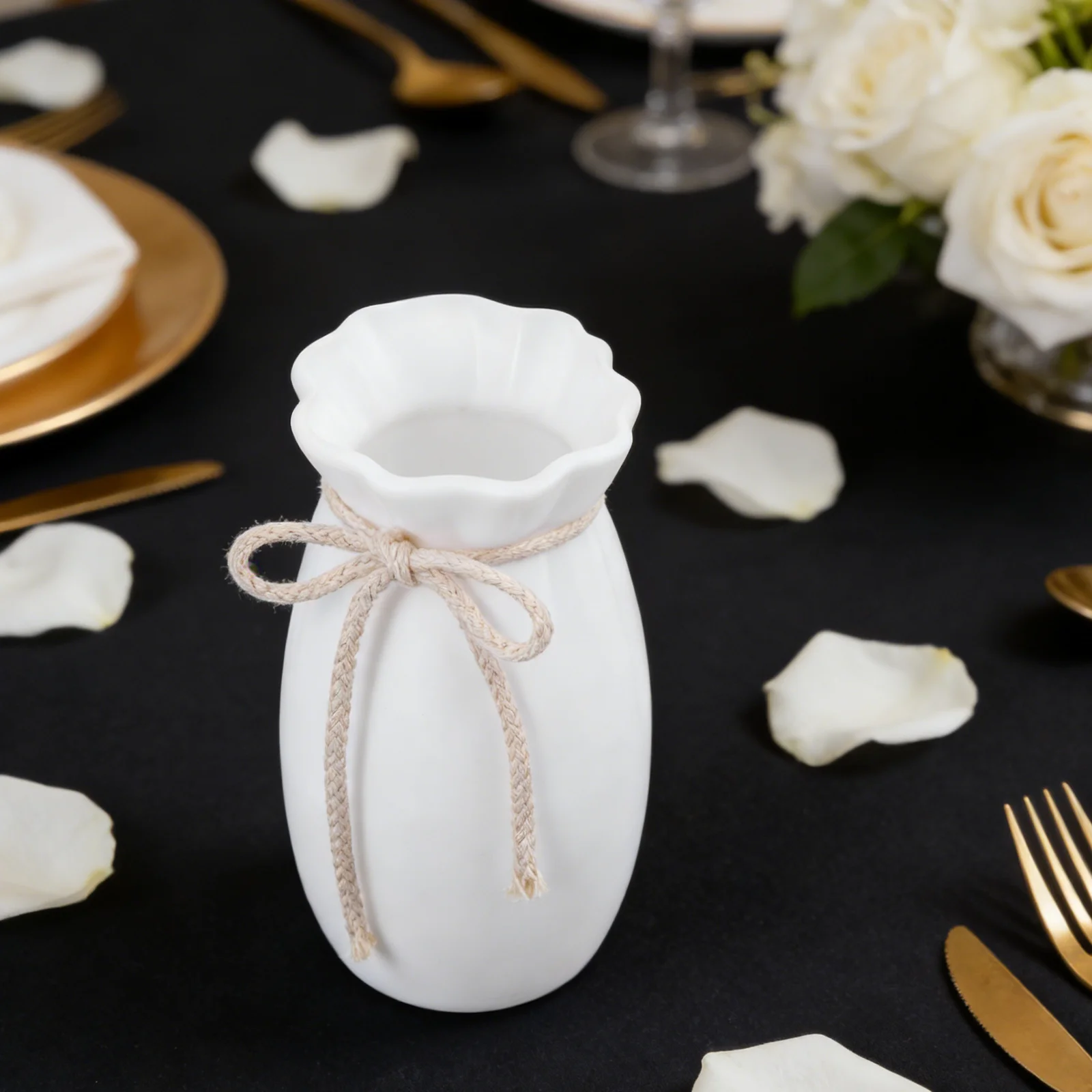 

ABS Plastic Floor Vases Flower VaseWhite Unbreakable Vases abletop Floral Arranging Pot for Wedding Dinner Table Centerpieces