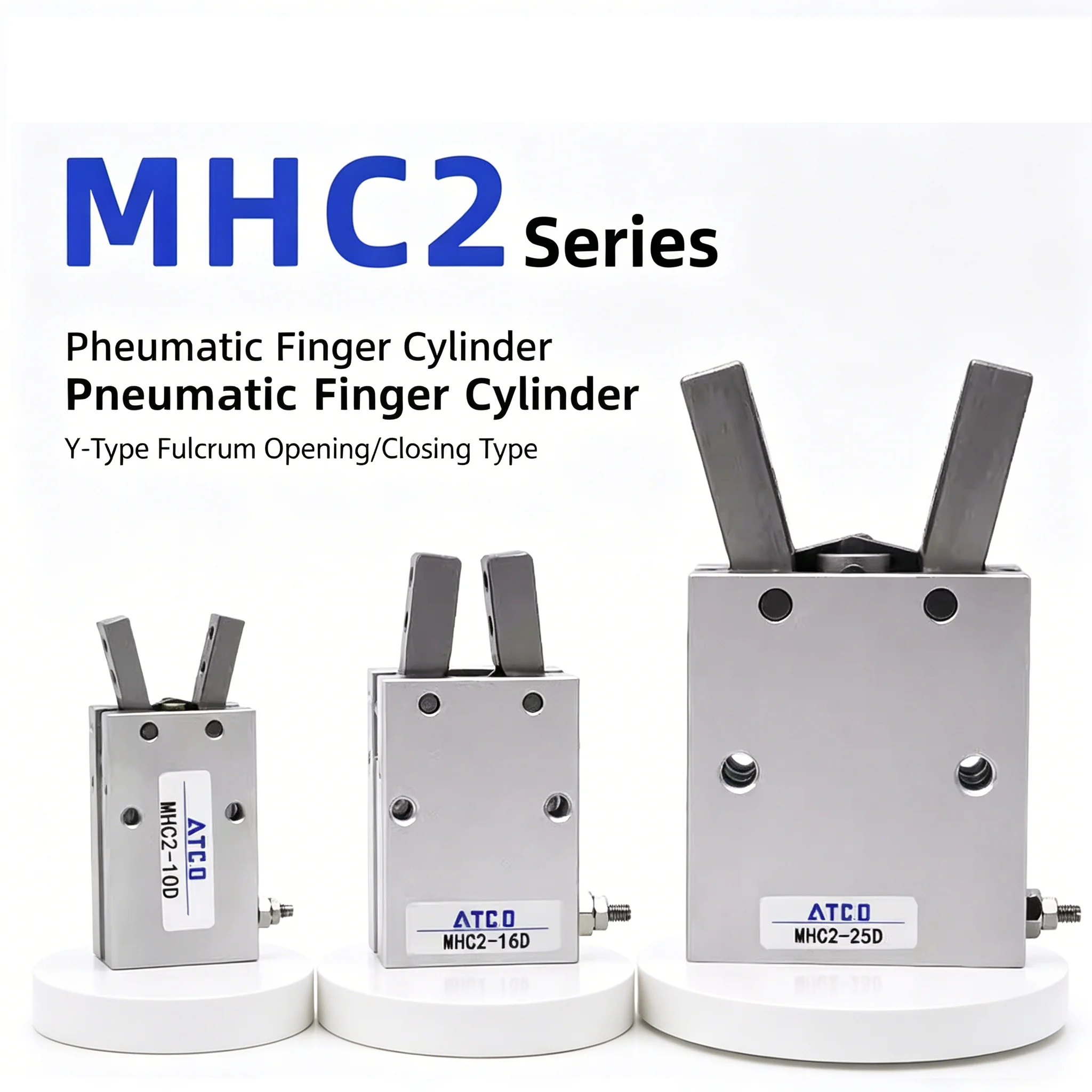 Pneumatic Finger Cylinder Clamp MHC2-10D/16D/20D/25D/32D/10S/16S/20S/25S/32S