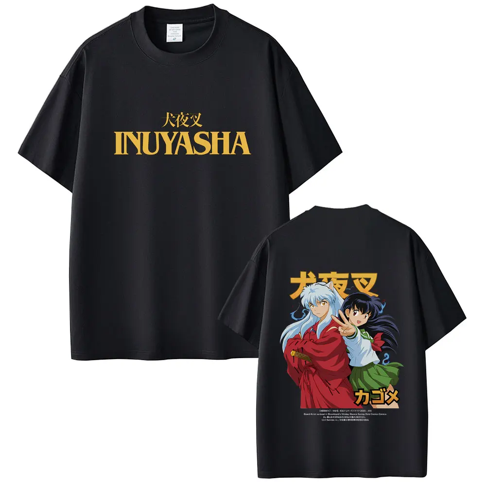 

Anime Inuyasha Higurashi Kagome Graphic T-shirt Men Women Casual Vintage T Shirts Tops Male Funny Cartoon Crewneck Short Sleeve