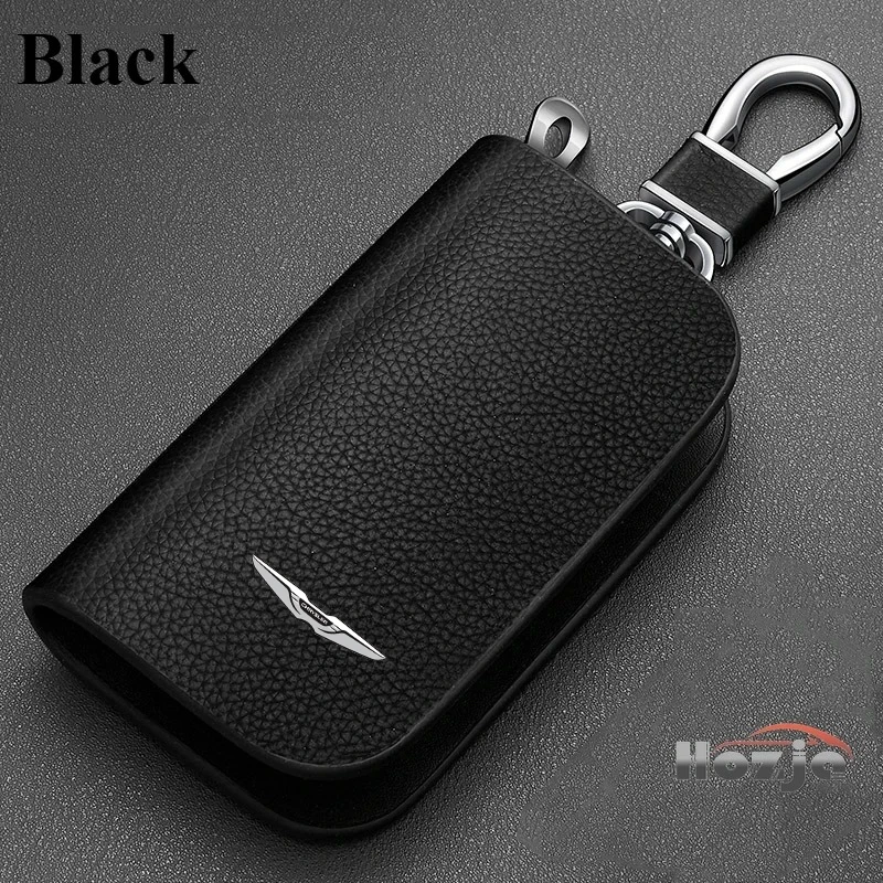 

Car Leather Key Case Zipper Key Cover for Chrysler 300C Pacifica 300 200 Town and Country Ypsilon Delta Sebring Aspen Crossfire