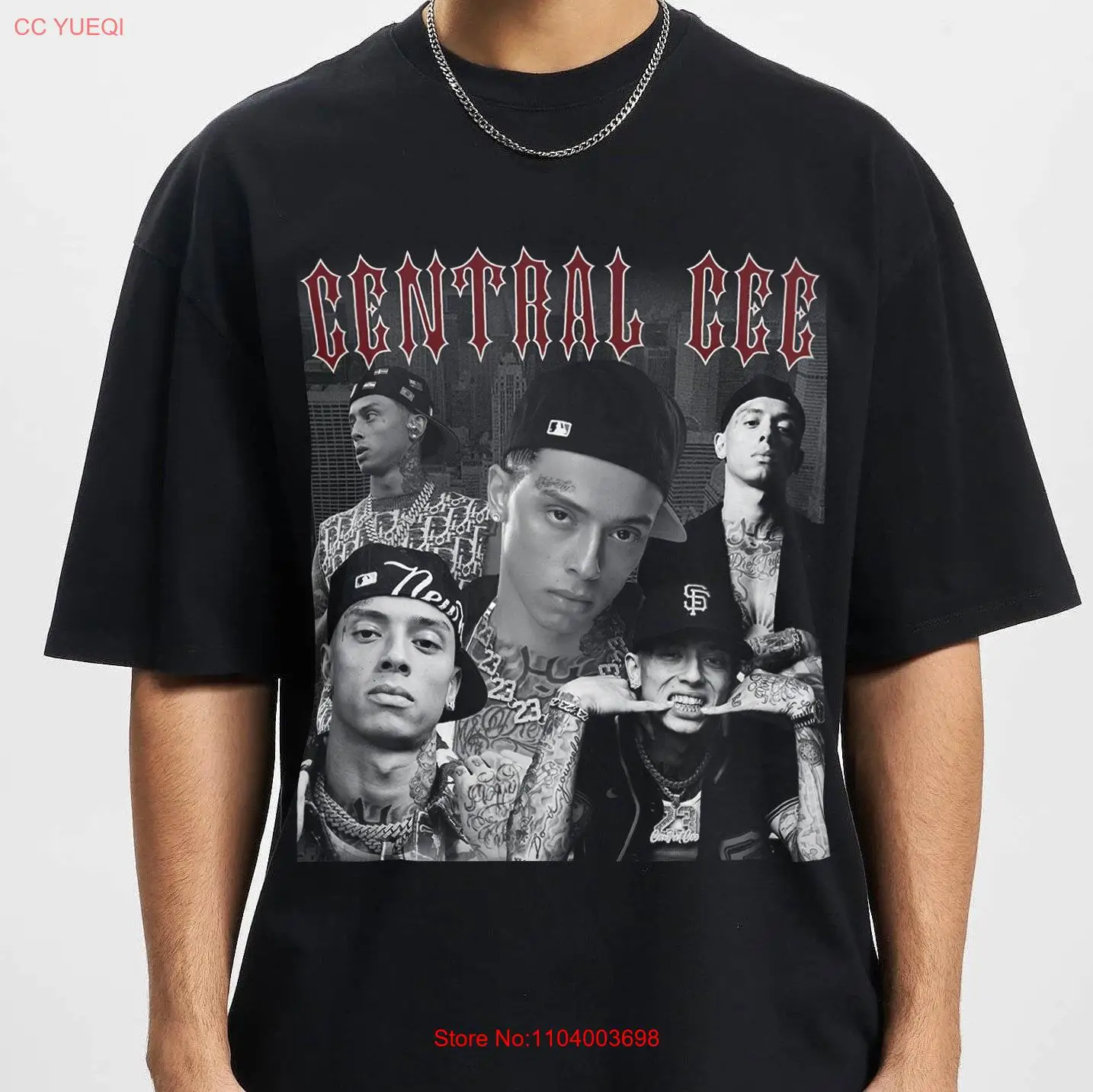 

Футболка Central Cee Vintage Bootleg Rapper Fan с длинными или короткими рукавами