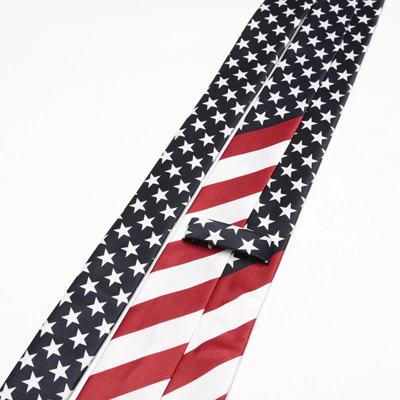 Necktie Fashion Classic American/USA Tie Flag Print Casual Women Ties Men Party Wedding Neckwear Cravate Business Party Ties