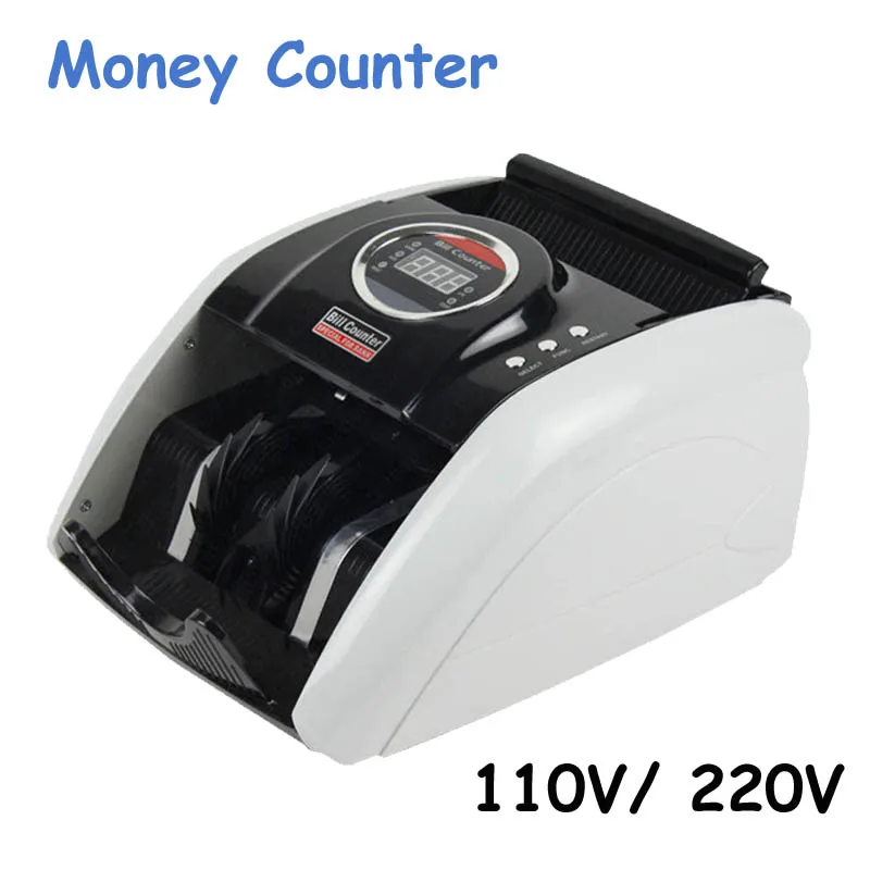 Money Counter Suitable for EURO US DOLLAR Multi-Currency Compatible Bill Counter Cash money Counting Machine 110V/220V  5200UV