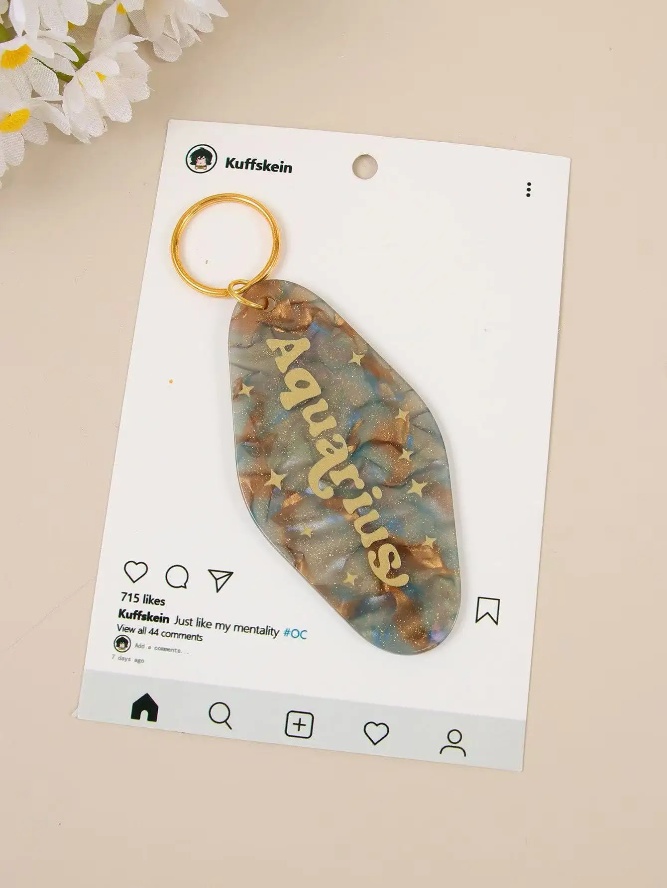 20 قطعة/الوحدة عبر الحدود الساخن DIY كوكبة فلاش الوردي الاكريليك بطاقة الماس قلادة مفتاح سلسلة حقيبة قلادة #3