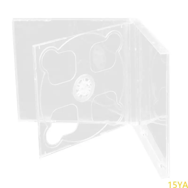 

15YA Disc Case Standard Single Clear Disc Case VCD Cover Protective Case Replacement