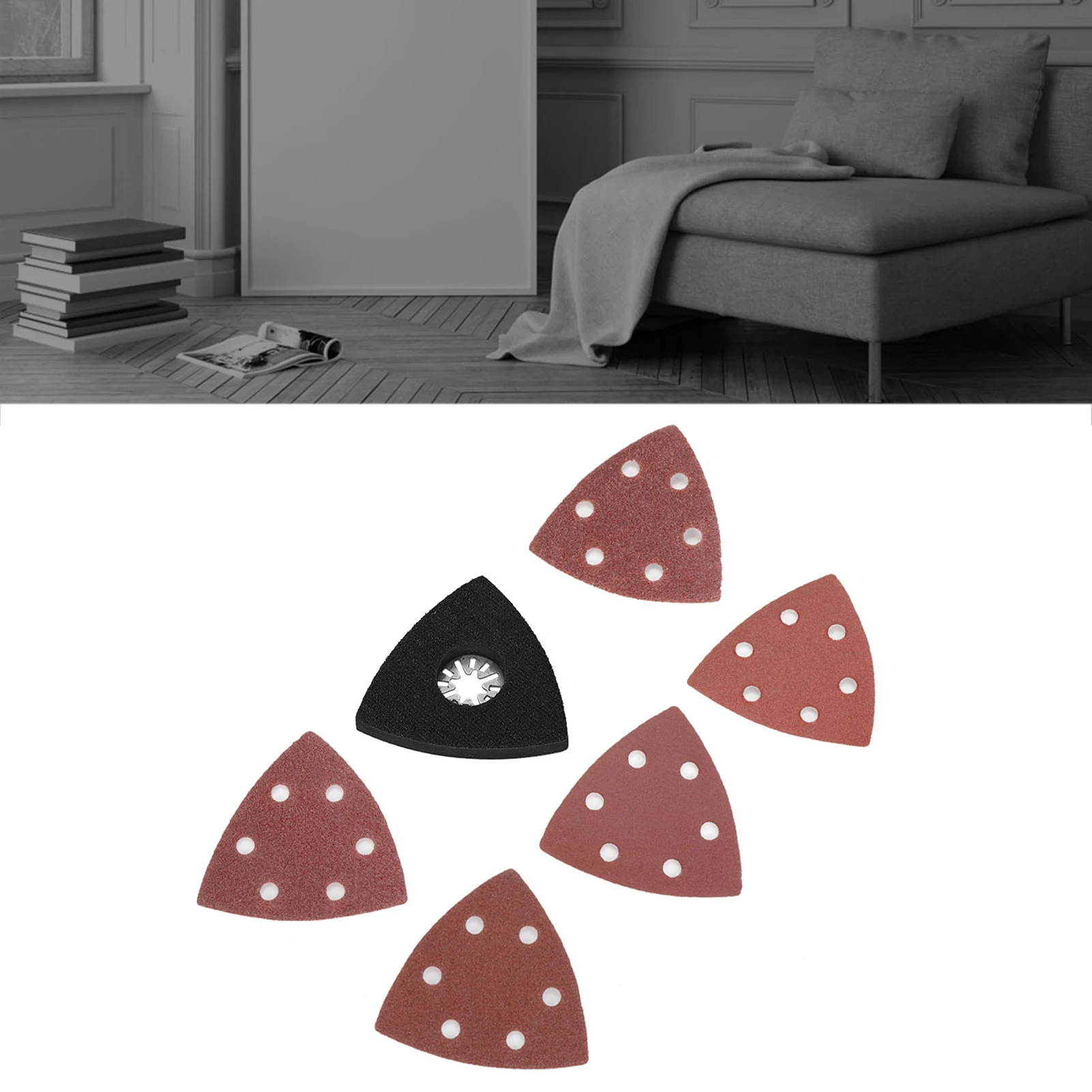 Sanding Sheets Sanding Set Sandpaper for Bosch Oscillating Multi Tool Cutting Cutter Pad Triangular Sandpaper Sheets