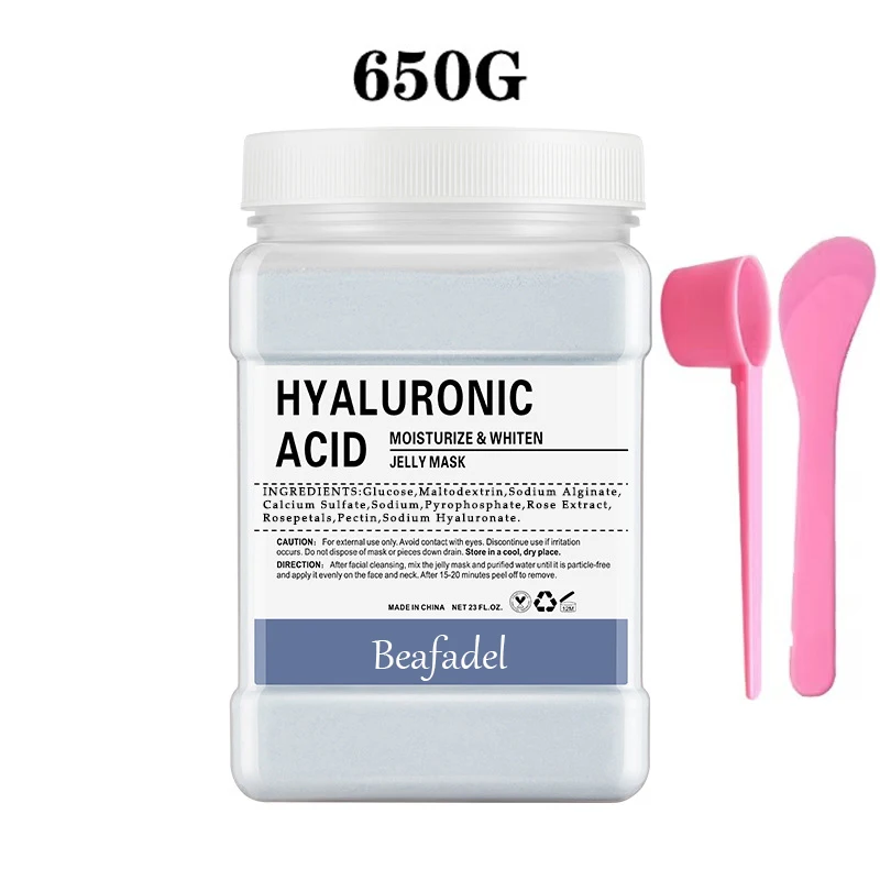 650 g Gelee-Maskenpulver, Rosenmasken, abziehbare hydroklastische Kristallkollagen-Gesichtsgelee-Maske für das Gesicht