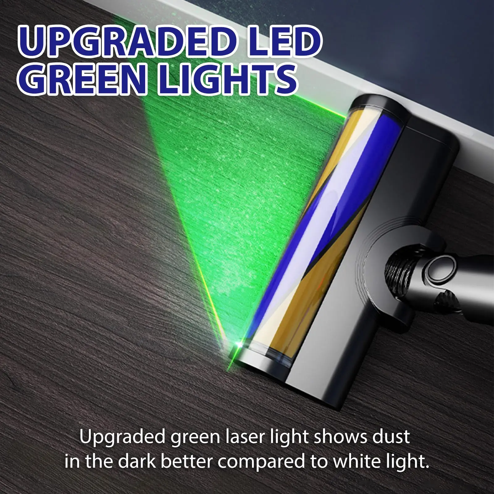 Compatible For Dyson V7 V8 V10 V11 V15 Spare Parts Upgraded Green Laser Lights Floor Vacuum Cleaner Soft Roller Head Accessories