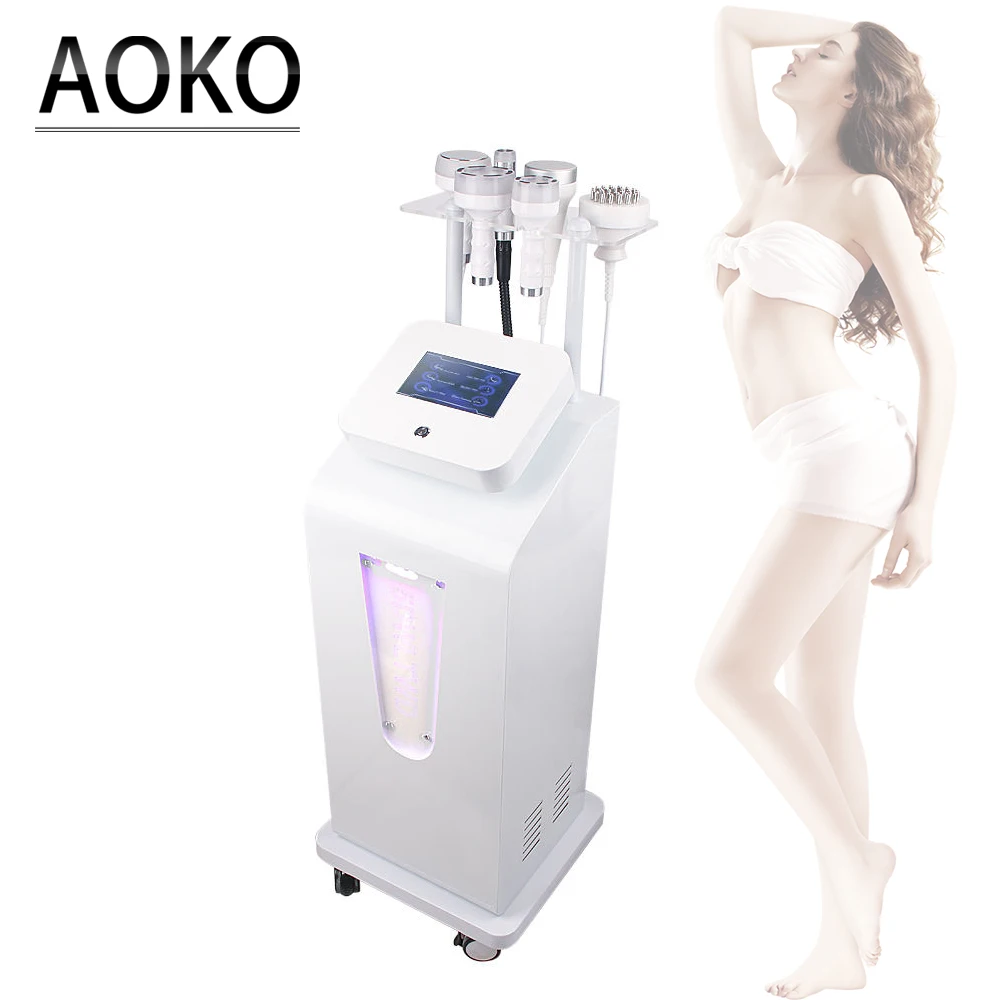 AOKO 120K Cavitazione Vacuum Beauty Machine 6 in 1 WL-12 Attrezzatura per massaggio modellante del corpo Dispositivo per la rimozione della cellulite per il lifting del viso
