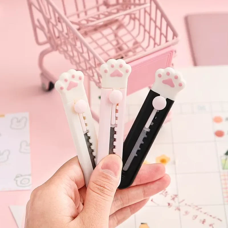 Mr.Paper Mini Cat Claw Utility Knife Creative Cute Convenient Hand Account Paper-cutting Tool Student Stationary Art Supplies*