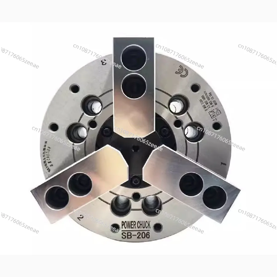 Standard hollow hydraulic chuck, three jaw chuck, hydraulic power chuck, 4/5/6/8/10/12 inch large through-hole chuck image 2
