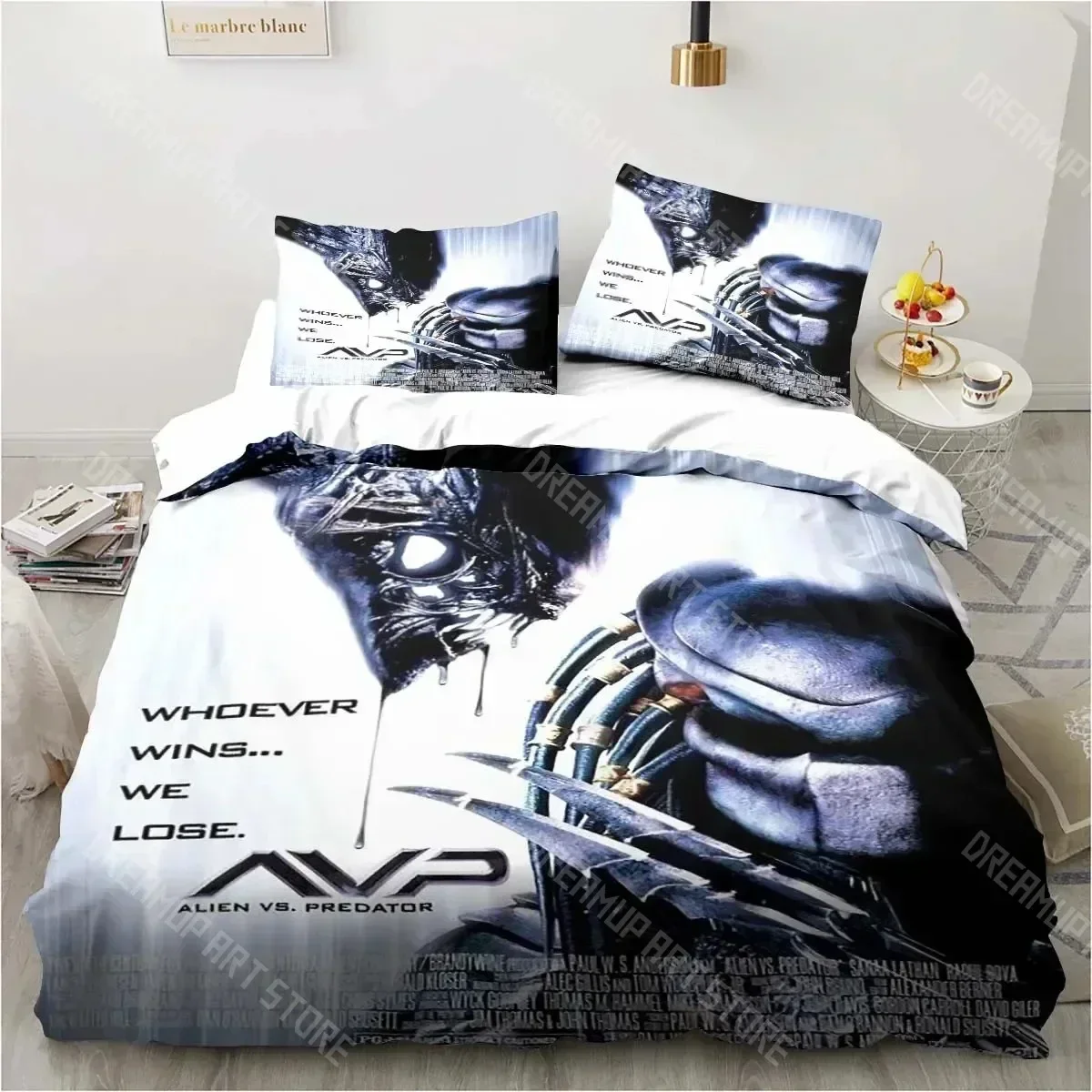 3D Print Alien Vs. Predator Predator Movie Bedding Set Single Double Queen King Size Duvet Cover Adult Boys Bedroom Bedspread