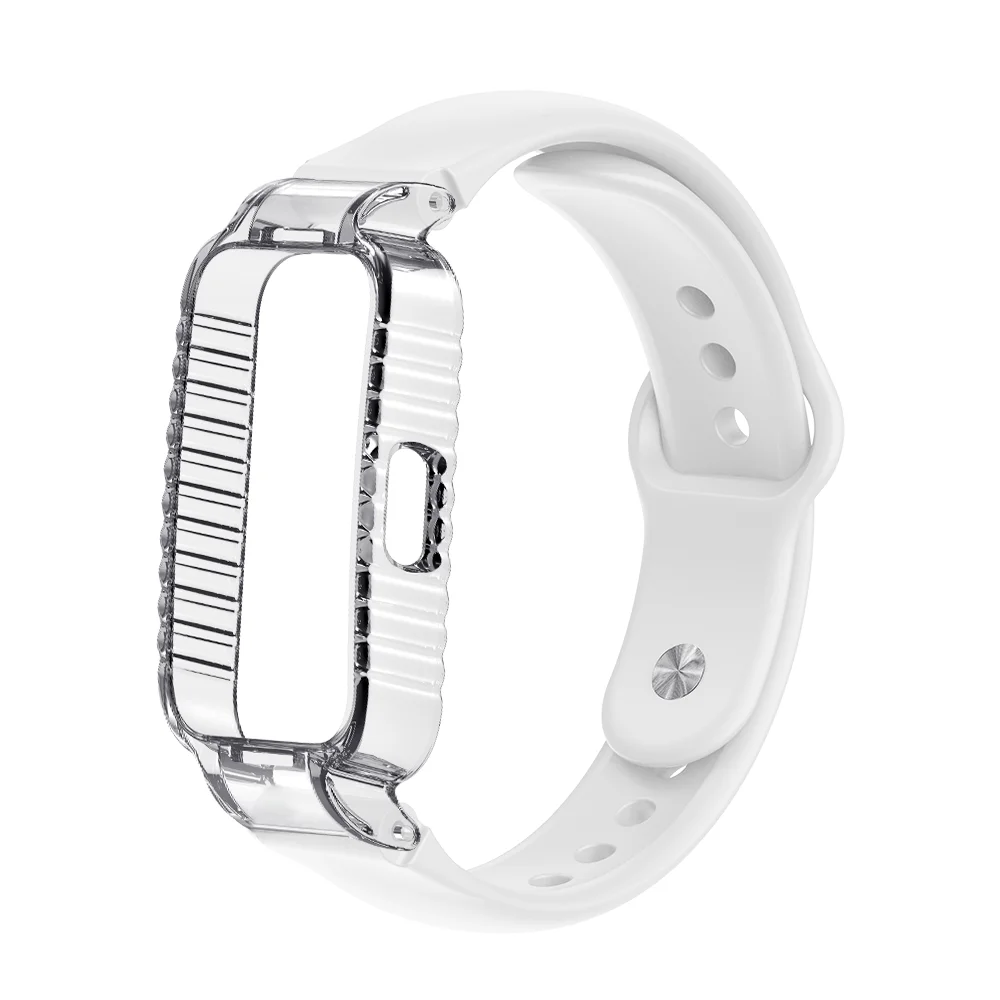 

Reverse-buckle Watch Strap For Huawei Band 8/8NFC/9/9NFC/10 Quick Release Waterproof Silicone Replacement Smartwatch Band Unisex