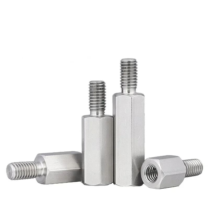 

304 Stainless Steel Stud Single Head Hexagonal Connection Column / Isolation Column M2.5M3M4M5M6M8