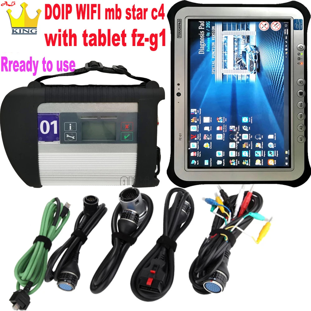 MB Star C4 PLUS DOIP SD Connect c4 WIFI Obdstar Auto Multiplexer with Tablet fz-g1 Diagnosis Obd Scanner OBD2 diagnostic tools