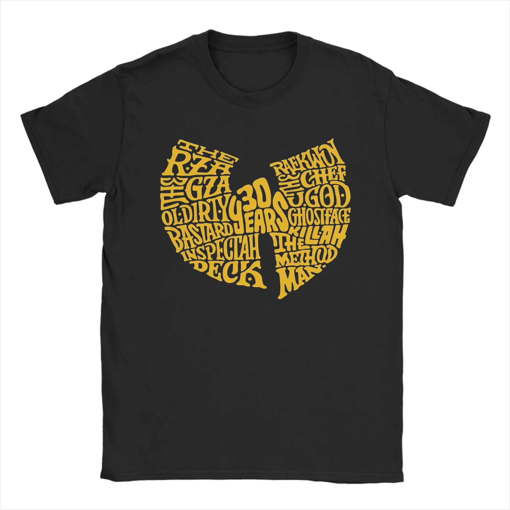 Legendary Rap Group Wu Tang Clan T Shirts for Men 100% Cotton Leisure T-Shirts Round Collar  Tees Short Sleeve Clothing 6XL