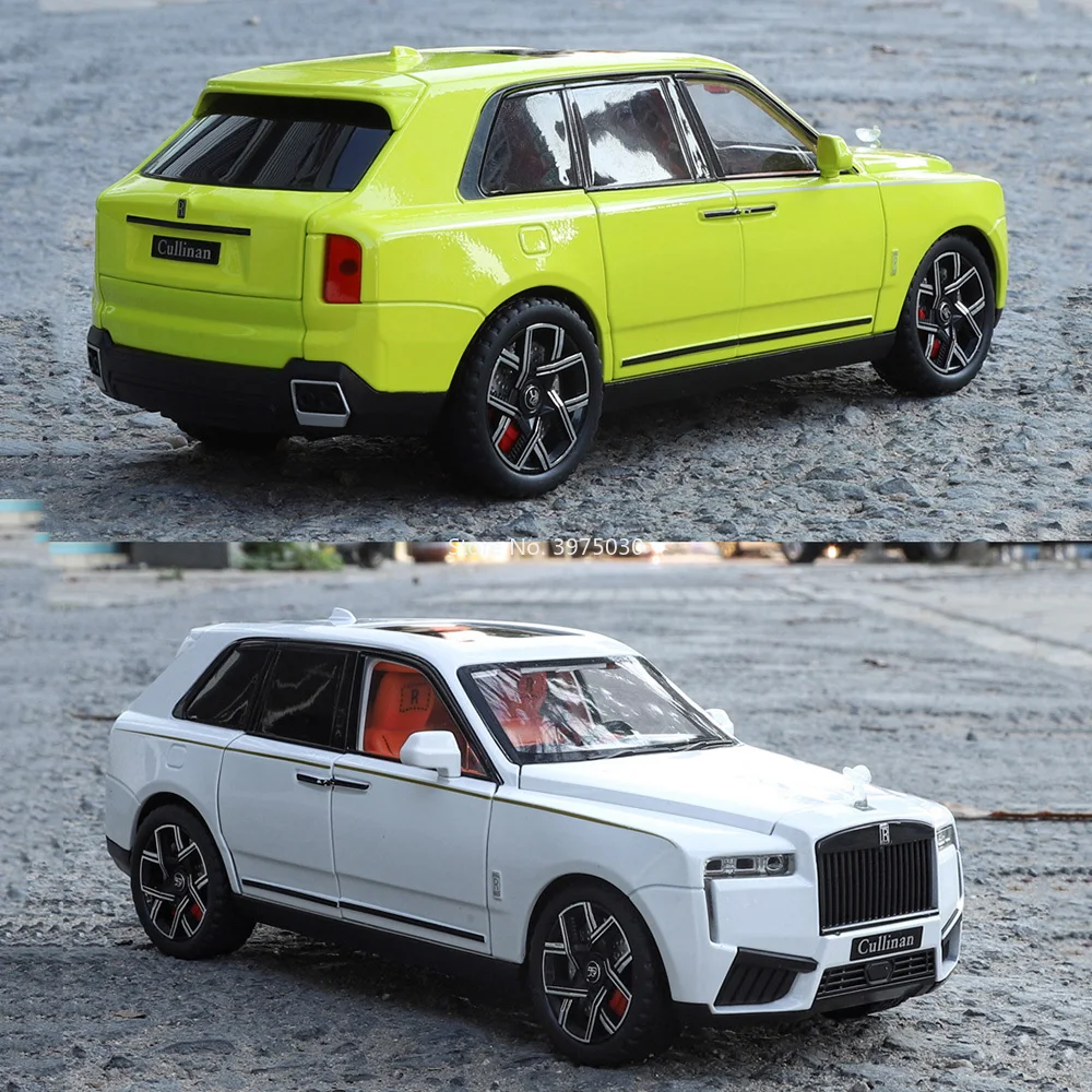 1:24 Alloy Rolls Royce Cullinan XM-Modell, Druckguss-Spielzeugautos, 6 Türen, geöffnete Fahrzeuge, zurückziehbare leichte Musik, Miniaturauto, Kindergeschenk – Detail 18