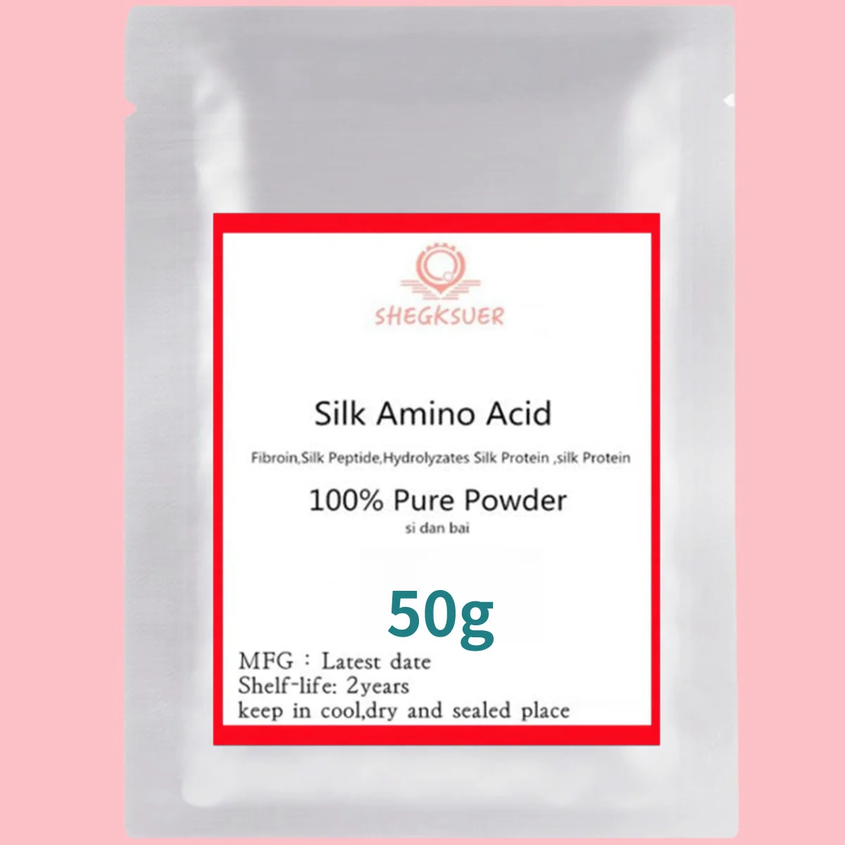 50g-1000g High Quality Silk Amino Acid Powder Fibroin,silk Peptide,hydrolyzates Silk Protein ,silk Protein , Free Shipping