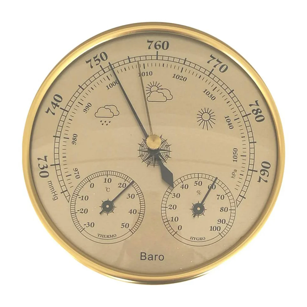 Wall Mounted Household Barometer Thermometer Hygrometer Weather Station Hanging