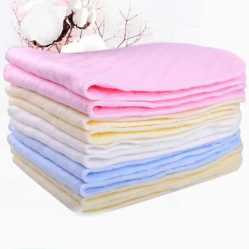 

10 шт. ABDL подгузники для взрослых и детей, тренировочные подгузники, 6-слойные, приятные для кожи, дышащие, DDLG, многоразовые тканевые подгузники