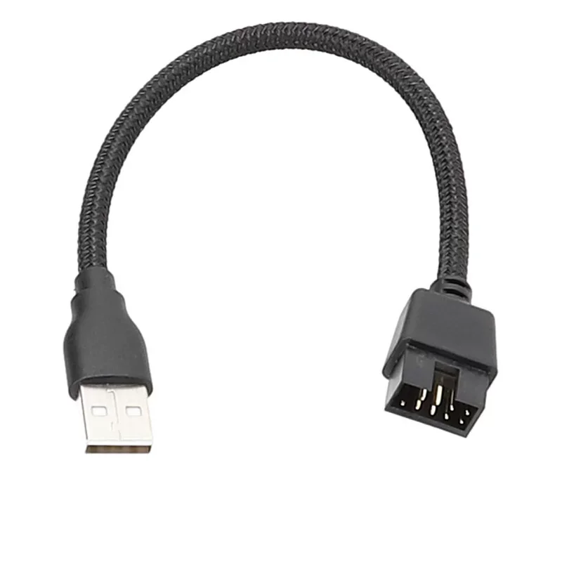 USB A male to 9-pin 9PIN main board built-in Bluetooth water-cooled RGB data to external U port adapter cable
