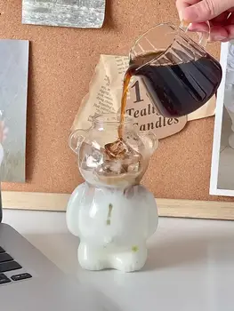 卡通熊造型咖啡杯,可愛小熊馬克杯,玻璃杯,帶吸管,生日聖誕禮物,送給女人、兒童和朋友 10 最佳銷售 兒童馬克杯 - №8