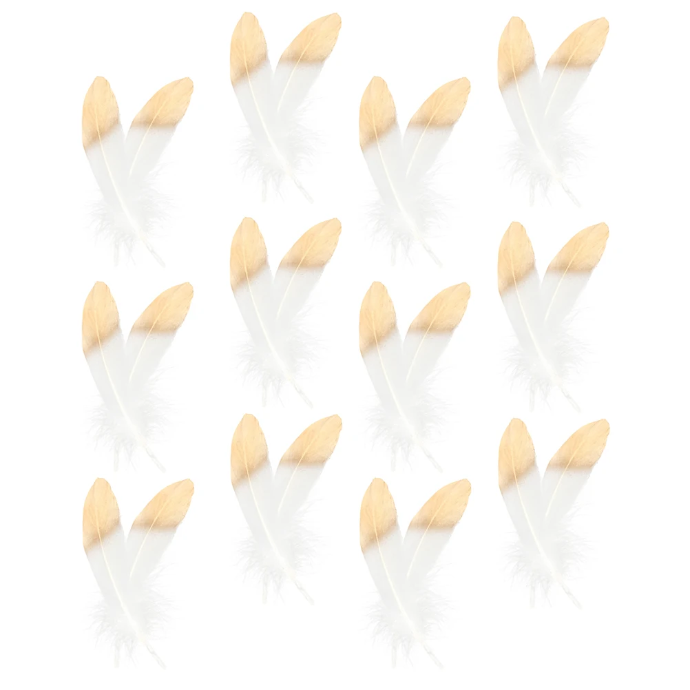 

25pcs Gold Goose Diy Craft Plumes Plumes DIY Craft Wedding Party Home Decoration Holiday nament Accessories