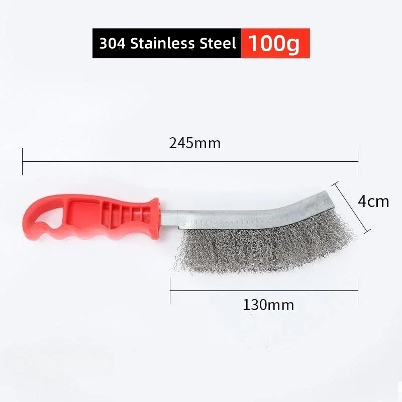 1pc Wire Brushe Brass Plated Steel Wire Stainless Steel Wire Brush Grill Cleaner BBQ Grill Steel Wire Brush Cleaning Tools