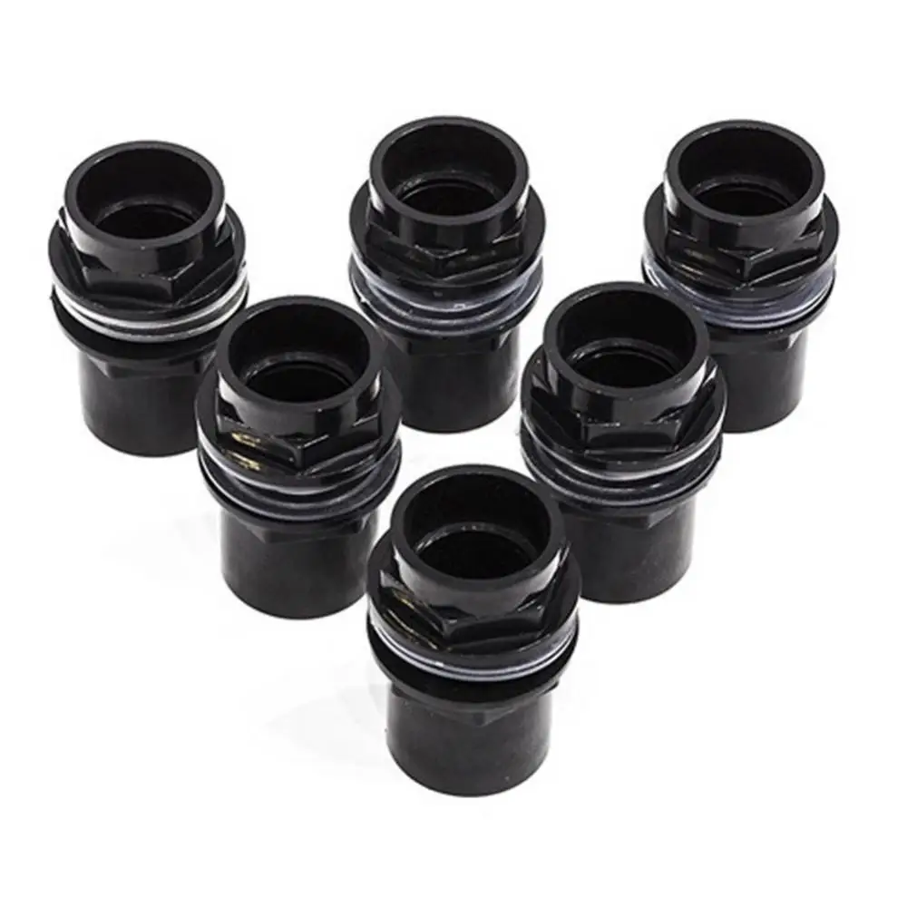 20/25/32/40/50mm Black Aquarium Straight Fish Tank Water Pipe Joint Connector PVC Tool Easy Installation Fish Box Accessories