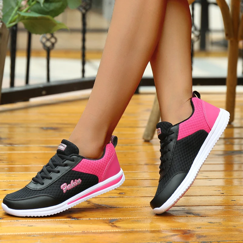 Fashion 2025 New Women\'s Sneaker Breathable Shoes Woman Plus Size Casual Sneaker Woman Lace Up Tenis Feminino Female Sneakers