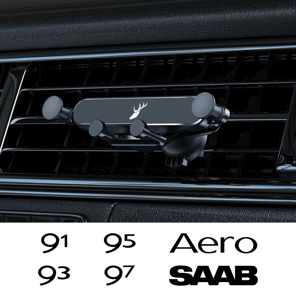 Soporte de teléfono para coche por gravedad, accesorios interiores para SAAB Hirsch Aero 91 93 94 95 97 99 900 9000 Aero X 93X 95X 94X 97X 900S