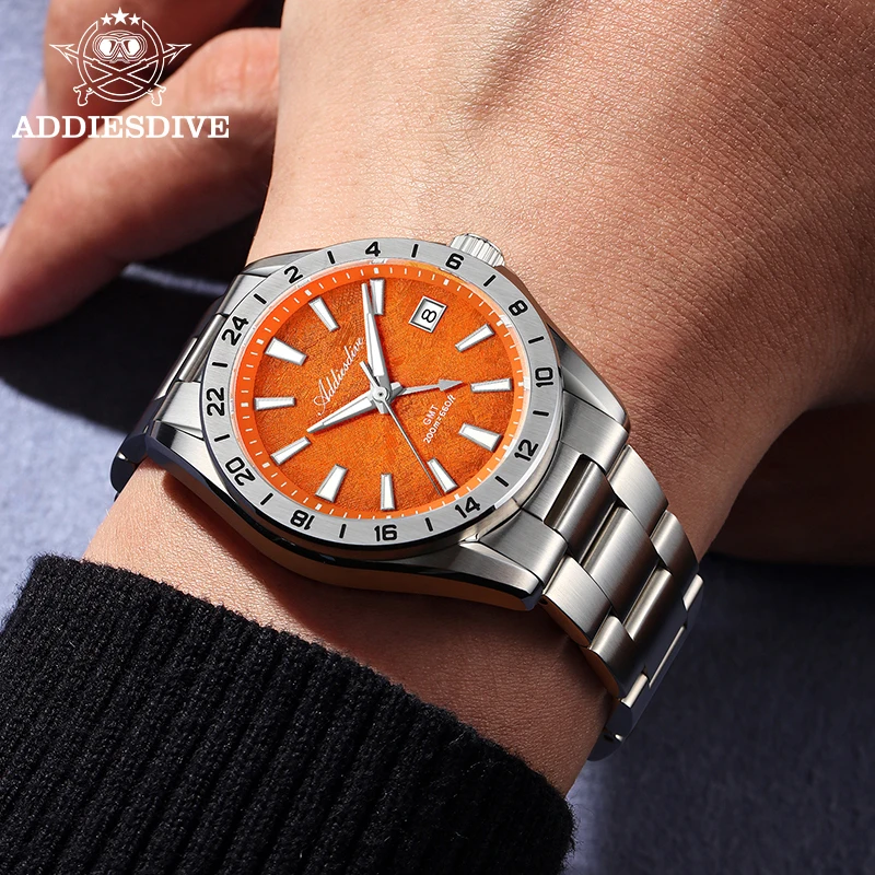 ADDIESDIVE Orologio al quarzo  - Gmt Dual Timezone Watch recensione e prezzo