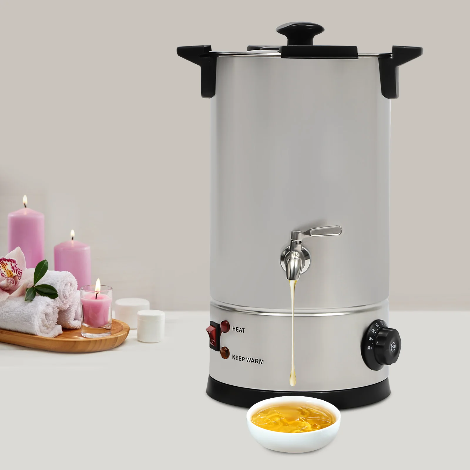 10.5Qts/10L Wax Melter for Candle Making Candle Wax Melting Pot Large Commercial Candle Maker Machine