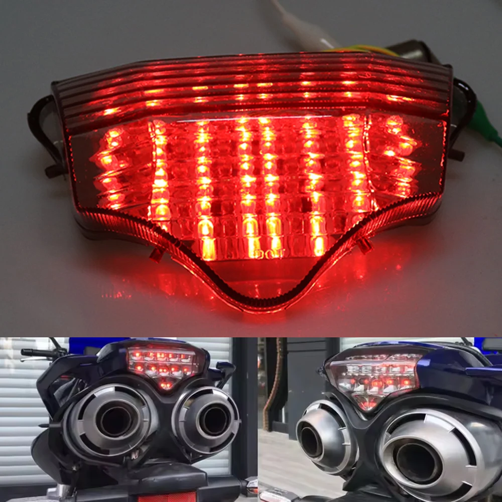 

Для мотоцикла Yamaha FZ600 FZ6 FAZER 2004-2009 годов: светодиодный задний фонарь в сборе с функцией стоп-сигнала и указателей поворота