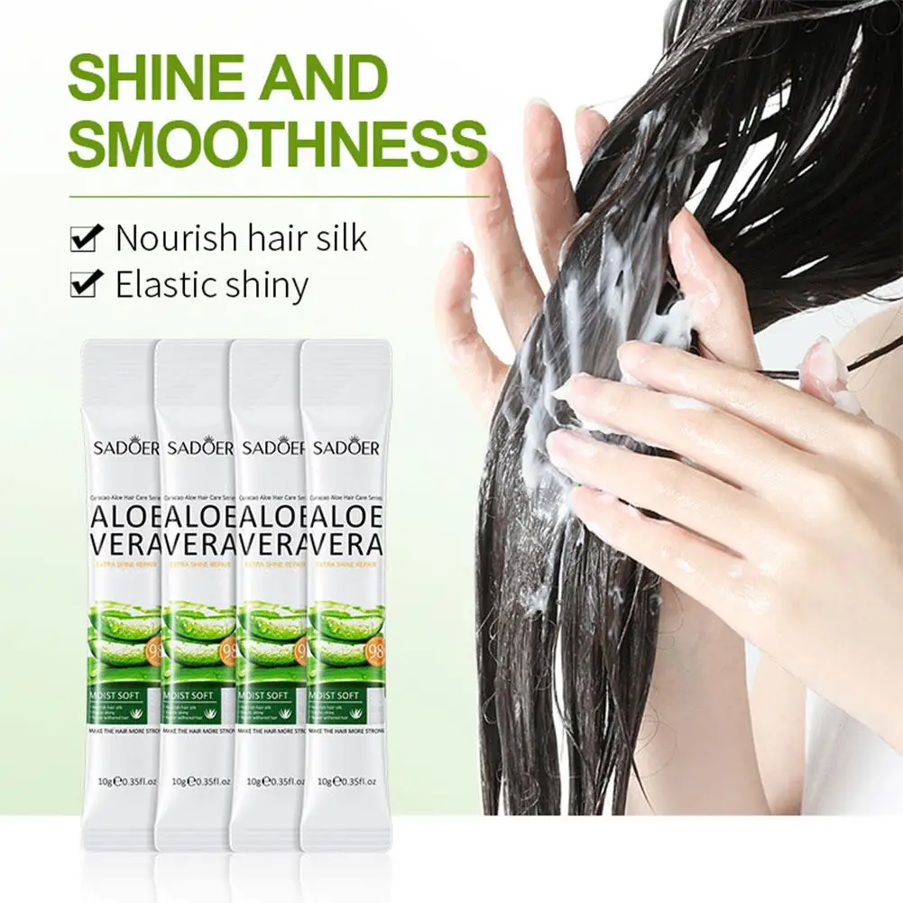 SADOER Magical Aloe Vera Hair Mask 5 Seconds Fast Repairing Damaged Shiny Hair Nourish Straighten Smooth Soft Hair Deep Fri T4T8